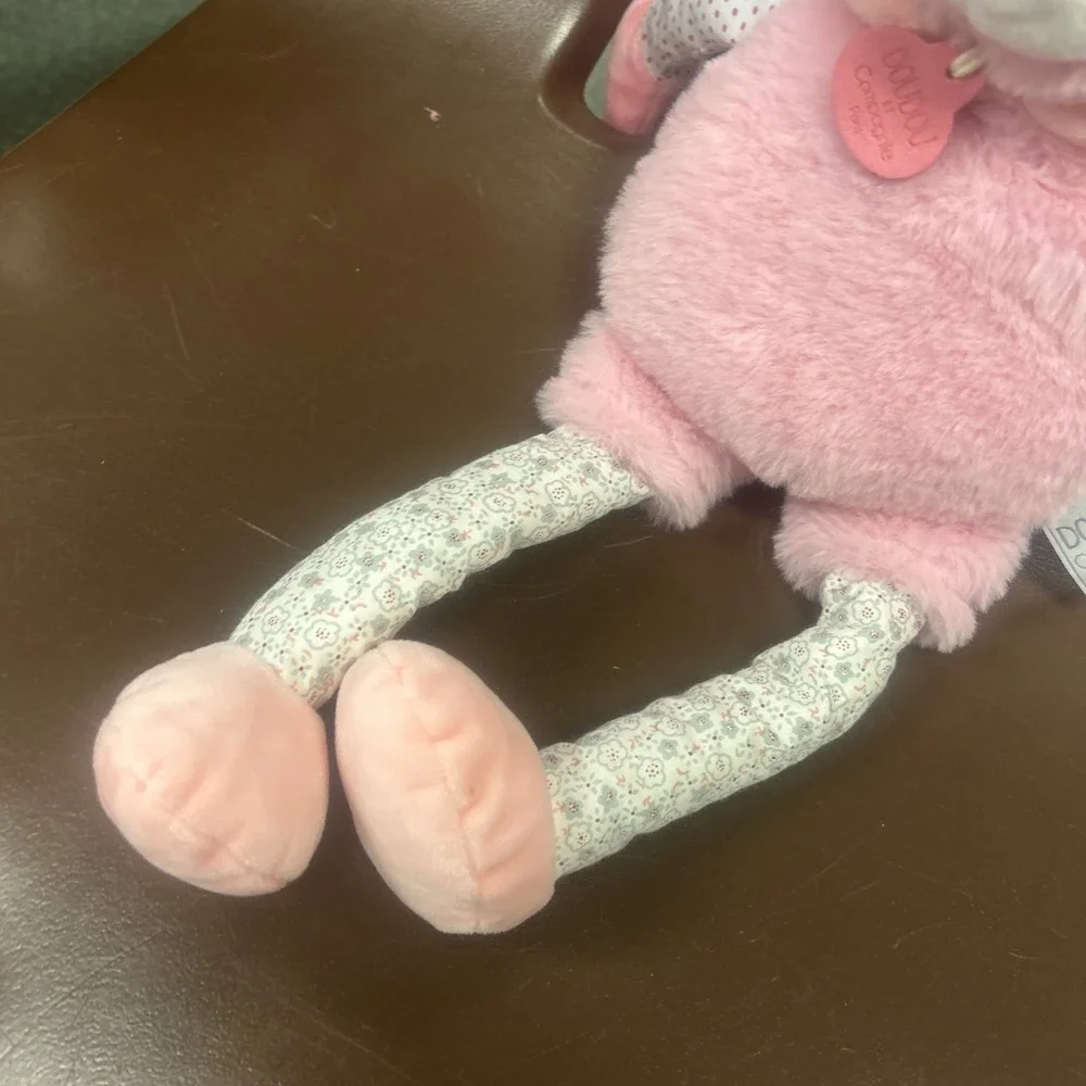 DOUDOU D&C  PARIS FRANCE PINK BUNNY RABBIT PLUSH 14